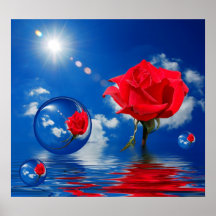 Reflexiones flotantes del amor posters