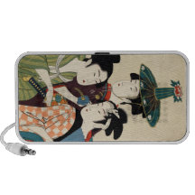 Refresque el arte japonés del geisha de la señora  portátil altavoces