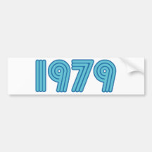Refresque el diseño 1979 etiqueta de parachoque