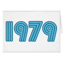 Refresque el diseño 1979 tarjeta