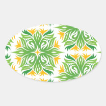 Refresque el diseño calcomania oval personalizadas