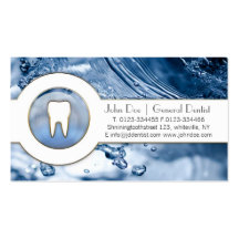 Refresque la tarjeta de visita dental del dentista