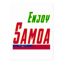 Refresque los diseños para Samoa Tarjeta Postal