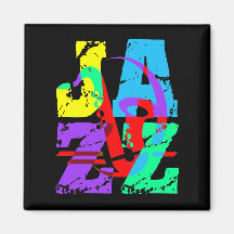 Refresqúese y jazz de la cadera imán para frigorífico
