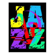 Refresqúese y jazz de la cadera postal