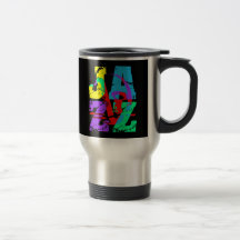 Refresqúese y jazz de la cadera tazas