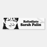Refudiate Sarah Palin Etiqueta De Parachoque