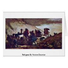 Refugiados de Honore Daumier Felicitación