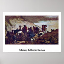 Refugiados de Honore Daumier Impresiones