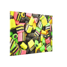 regaliz Fluro-coloreado Impresion En Lona