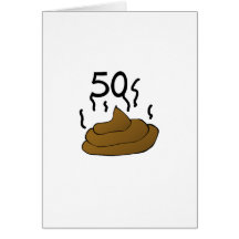 Regalo "50.o cumpleaños " de la mordaza felicitaciones