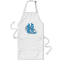 Regalo chino del dragón de agua del zodiaco delantal