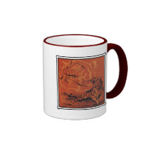 Regalo chino del tigre del zodiaco taza