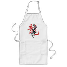 Regalo chino oriental asiático del año del dragón  delantales