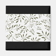 Regalo de boda floral del verde de mar iman para frigorífico