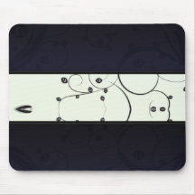 Regalo de boda floral negro elegante alfombrillas de ratones