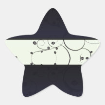 Regalo de boda floral negro elegante colcomanias forma de estrellas