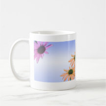regalo de boda, flores de la margarita, agradezca  taza de café