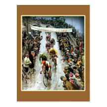 Regalo de ciclo del vintage imponente postal
