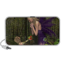 Regalo de hadas del día de madre del arbolado laptop altavoz