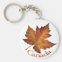 Regalo de la hoja de arce de Canadá del llavero de
