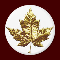 Regalo de la hoja de arce del oro del imán del ref imanes