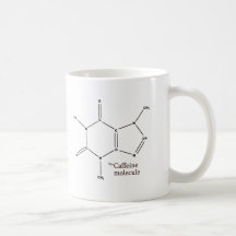 Regalo de la taza de la molécula del cafeína