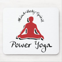 Regalo de la yoga del poder alfombrilla de raton