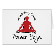 Regalo de la yoga del poder tarjeta