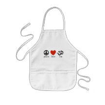 Regalo de OM del amor de la paz Delantal