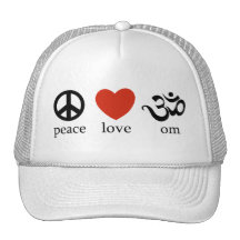 Regalo de OM del amor de la paz Gorros