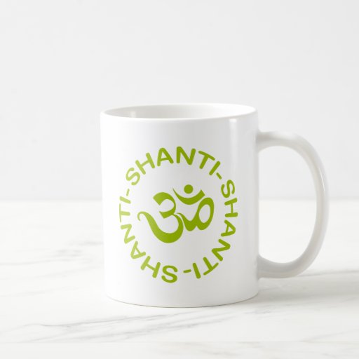 Regalo de OM Shanti Shanti Shanti Taza De Café