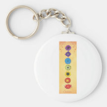 Regalo de siete Chakras Llavero Personalizado