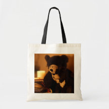 Regalo del bolso del oso de peluche para el día de bolsa