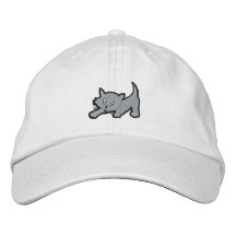 Regalo del bordado del gatito gorra de béisbol