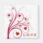 Regalo del el día de San Valentín - árbol rojo del Imán Para Frigorifico