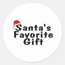 Regalo del favorito de Santas Etiqueta Redonda