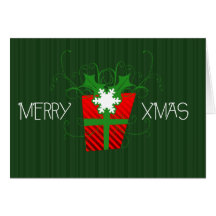 Regalo del navidad felicitacion 
