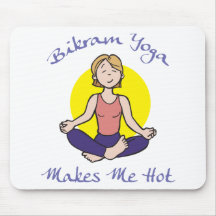 Regalo divertido de la yoga de Bikram Tapete De Raton