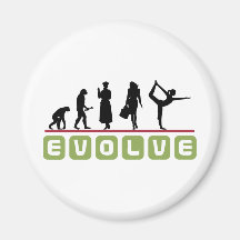 Regalo divertido de la yoga iman de nevera