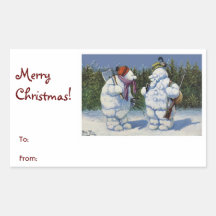 Regalo divertido "de las Felices Navidad" de los m Etiquetas