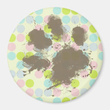 Regalo divertido del dueño del perro; Colores en c Imanes