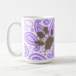 Regalo divertido del dueño del perro; Modelo púrpu Tazas De Café