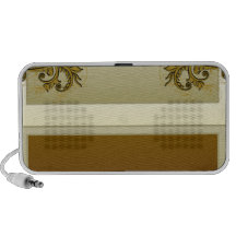 Regalo especial floral de oro oscuro elegante iPhone altavoz