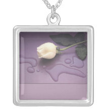 Regalo esterlina de la dama de honor del collar de