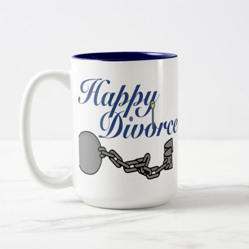 Regalo feliz de la taza del divorcio
