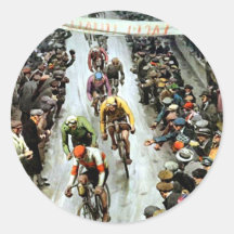 Regalo imponente de Cylcing del vintage Etiqueta Redonda