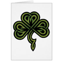 Regalo irlandés del trébol tarjeton