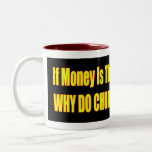 Regalo malvado de la taza del dinero