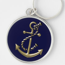 Regalo Marino-Temático náutico del ancla de la nav Llaveros Personalizados